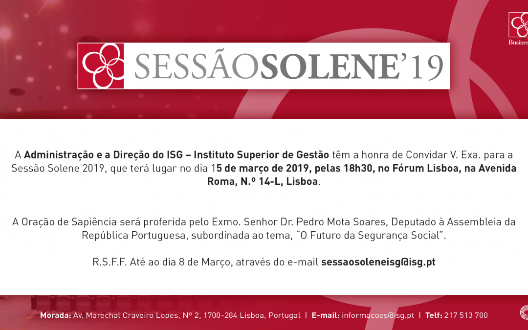 O ISG convida