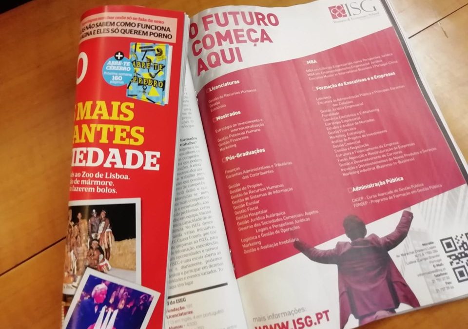 ISG na Revista Sábado deste mês!