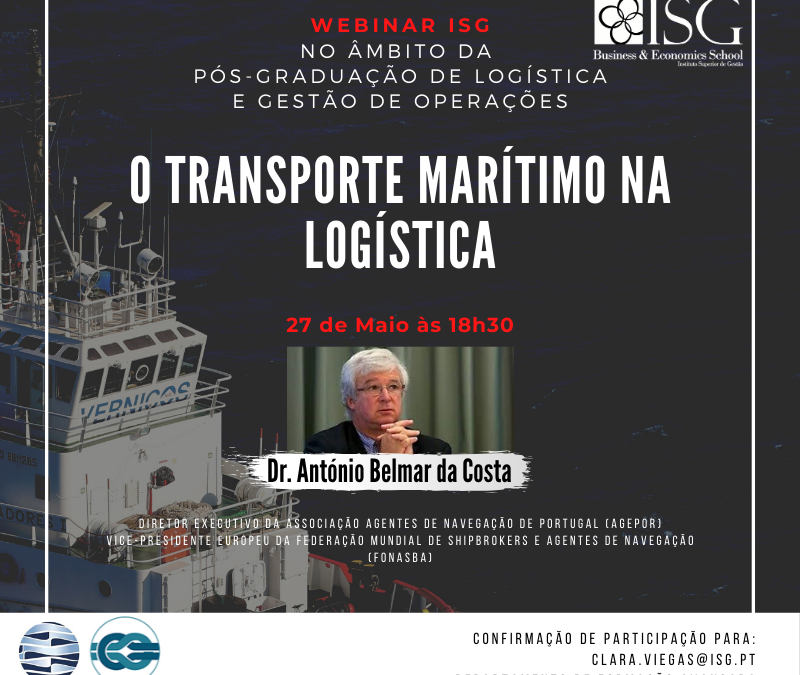 WEBINAR ISG | 27 DE MAIO | 18H30