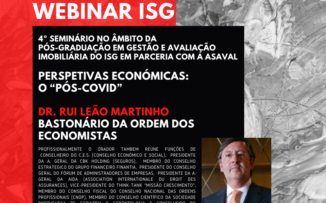 WEBINAR ISG | 05 DE JUNHO | 15H00