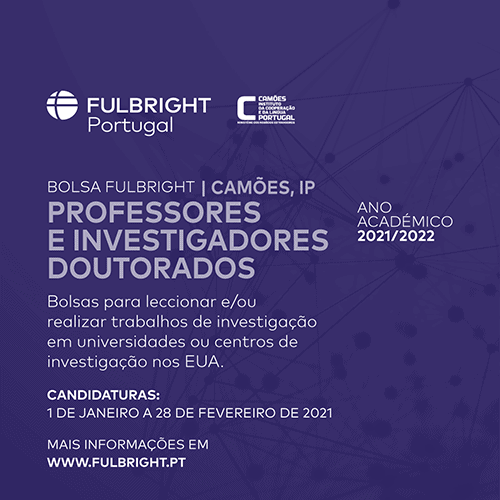 Bolsa Fulbright / Camões – Instituto da Cooperação e da Língua, I.P. para Professores e Investigadores Doutorados