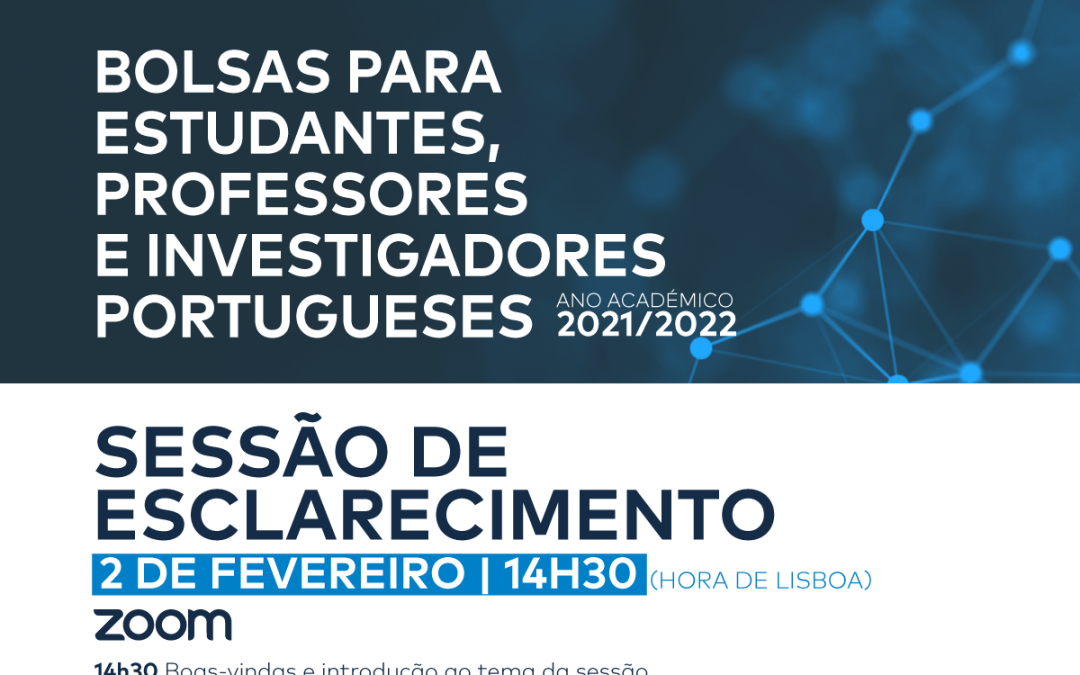 Sessão de Esclarecimento – Bolsas FULBRIGHT Portugal