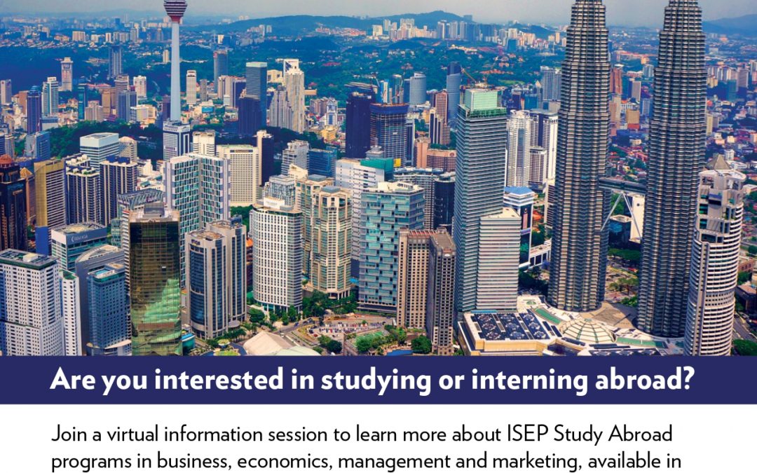 Sessão Online ISEP (International Student Exchange Program/Programa de Intercâmbio Internacional de Estudantes)