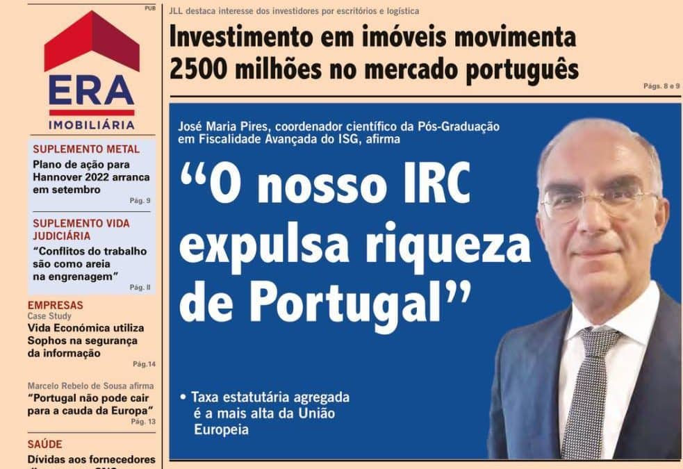 O nosso IRC expulsa riqueza de Portugal