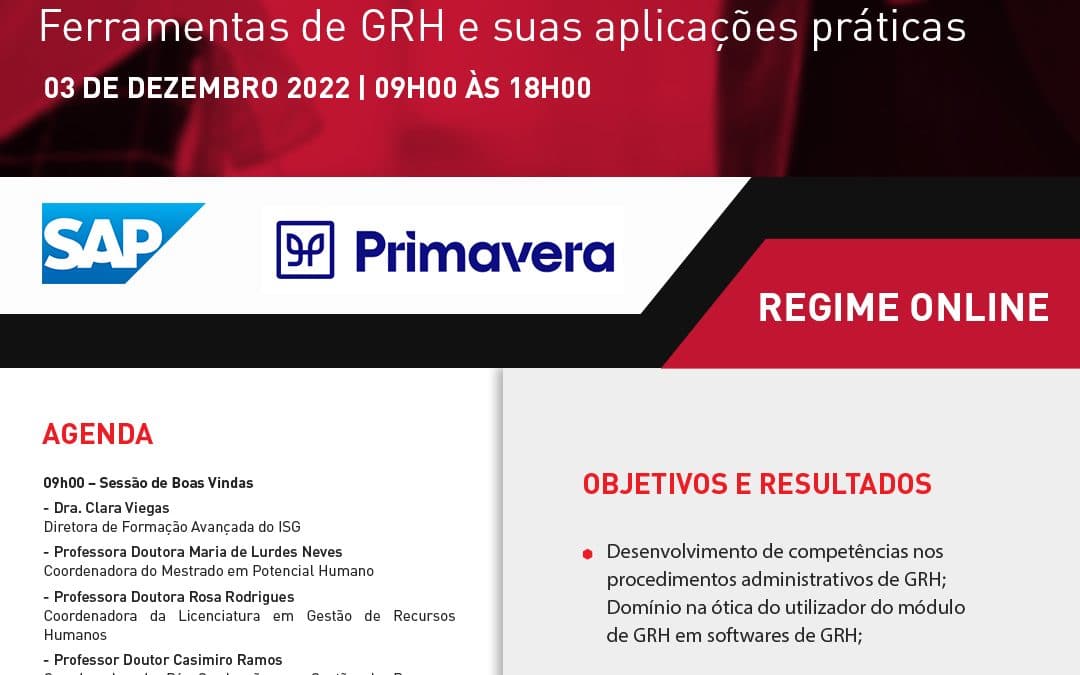 Seminário: “Procedimentos Administrativos de GRH – Ferramentas de GRH e suas aplicações práticas”
