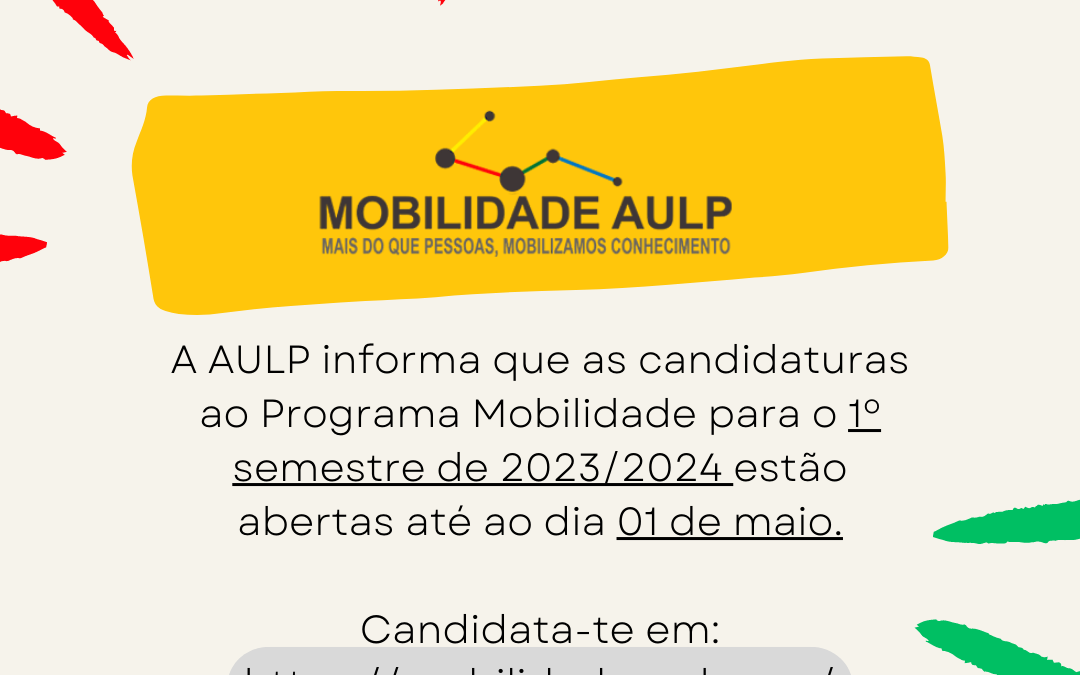 Candidaturas Abertas para Programa de Mobilidade AULP